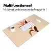 Minimalistisch - Bloem - Bladeren - Beige Muismat XXL klein -sfeer4