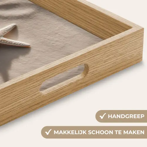 Strand - Zeester - Zand - Beige Dienblad Rechthoek middel -USP_HandgreepNL
