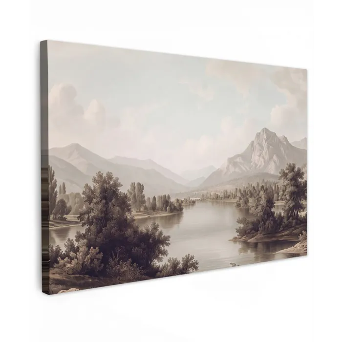 Klassiek - Landschap - Sereen canvas 2cm klein -z3d