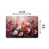 Klaprozen - Roze - Bloemen - Botanisch - Kunst Placemat vinyl groot -specs