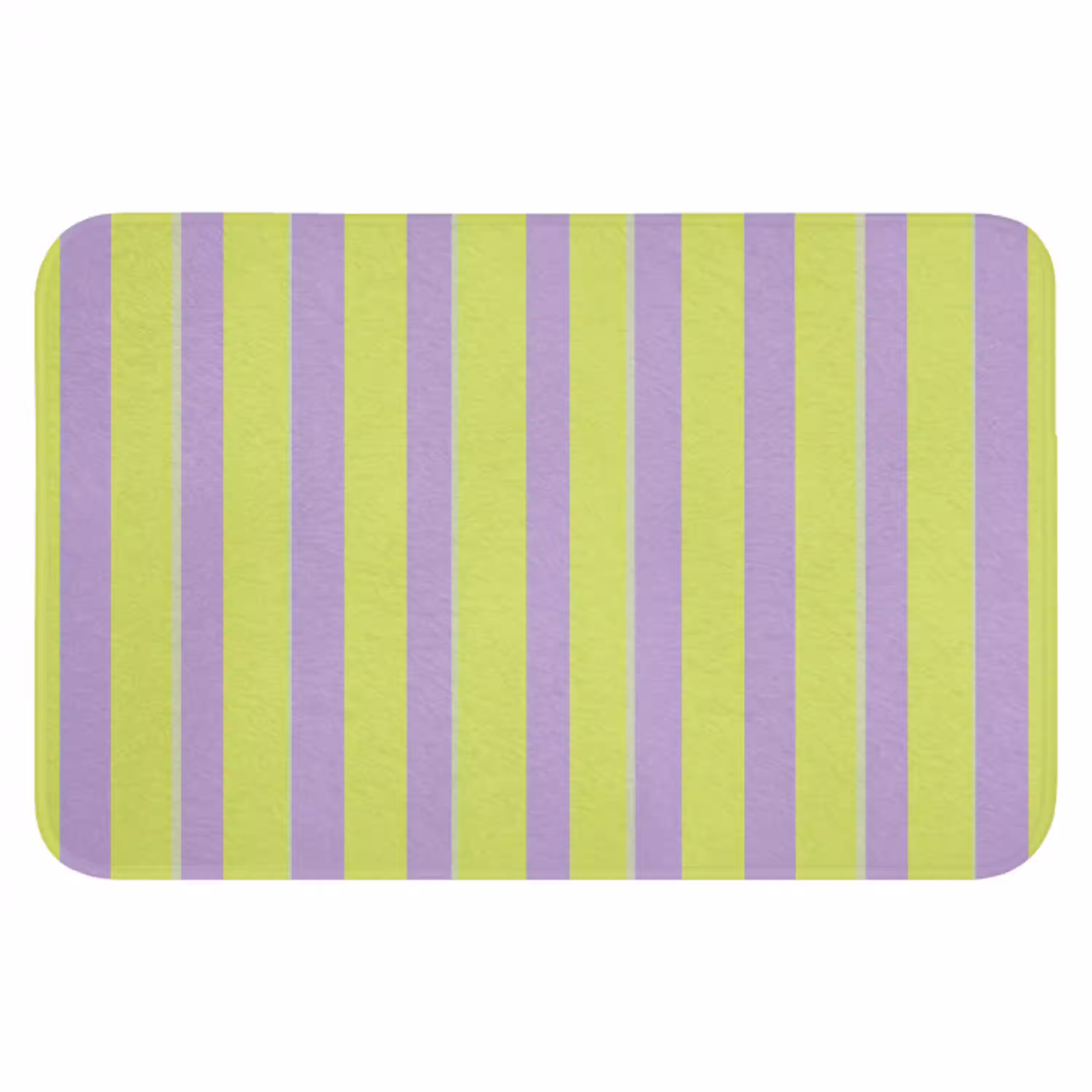 Strepen - Patroon - Groen Badmat klein 997 -3d