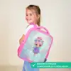 Glinsterfee met bloemenkroon en sterrenjurk Kinderrugzak - Roze middel -sfeer3_FR