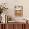 Strand - Zonsondergang - Zee - Wolken - Horizon Light Box met kabel (Tafellamp) klein -sfeer2