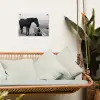 Paard - Auto - Zwart - Wit tuinposter los doek klein -sfeer7