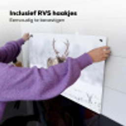 Rendier - Gewei - Toendra - Sneeuw - Wild Inductie beschemer met haakjes klein -ky-ophangen-nl