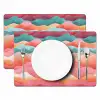 Golven - Kleurrijk - Abstract Placemat vinyl groot -zzsfeer2_Kitchenyeah-website