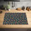 Patroon - Kerst - Symbolen - Donkerblauw Inductie beschermer vinyl 3mm klein 276 -sfeer5
