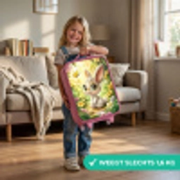 Konijn - Zonlicht - Sprookjesachtig - Vlinder Kinderkoffer - Roze klein -sfeer2_NL