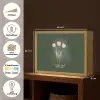 Tulpen - Roze - Tekst - Love Light Box met batterij (Wandlamp) middel -USP_websiteoverzichtNL