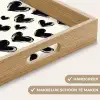 Hartjes - Patroon - Zwart Dienblad Rechthoek middel 911 -USP_HandgreepNL