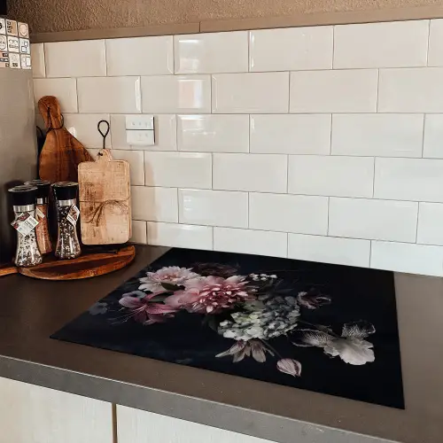 Nachtelijke Flora Symfonie Inductie beschermer vinyl 3mm groot -sfeer3