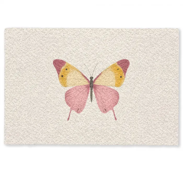 Vlinder - Illustratie - Roze Deurmat klein -zkaufland3d