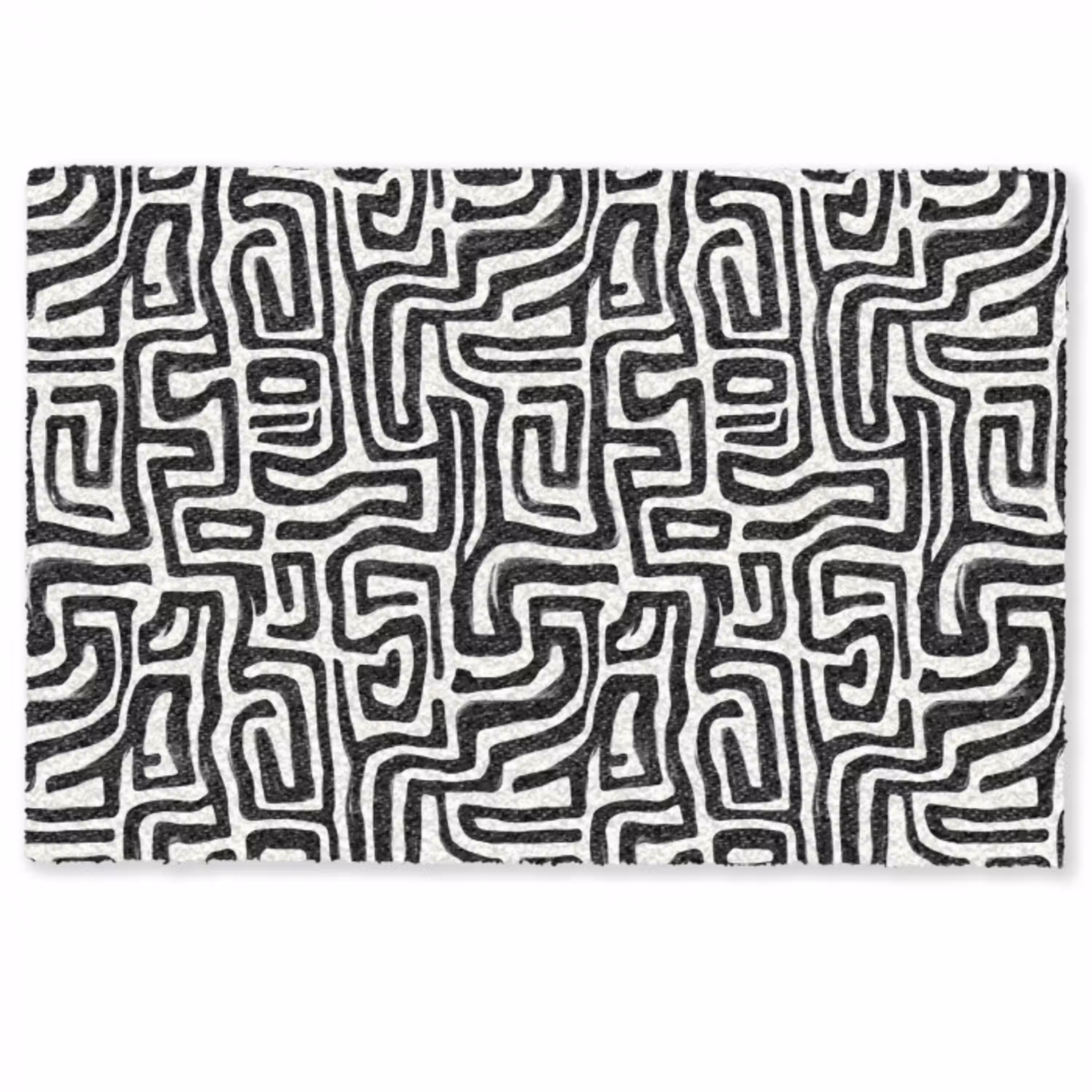 Grafisch - Lijnen - Zwart - Wit Deurmat klein 898 -zkaufland3d