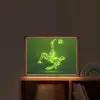 Voetbal - Groen - Omhaal Light Box met batterij (Wandlamp kind) middel -sfeer1_kind
