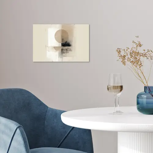 Cirkel - Compositie - Diepte - Beige poster papier klein -sfeer3