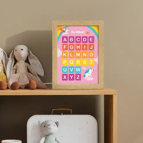 Educatief - Alfabet leren - Roze - Eenhoorn - Letters Light Box met kabel klein -sfeer2_kind