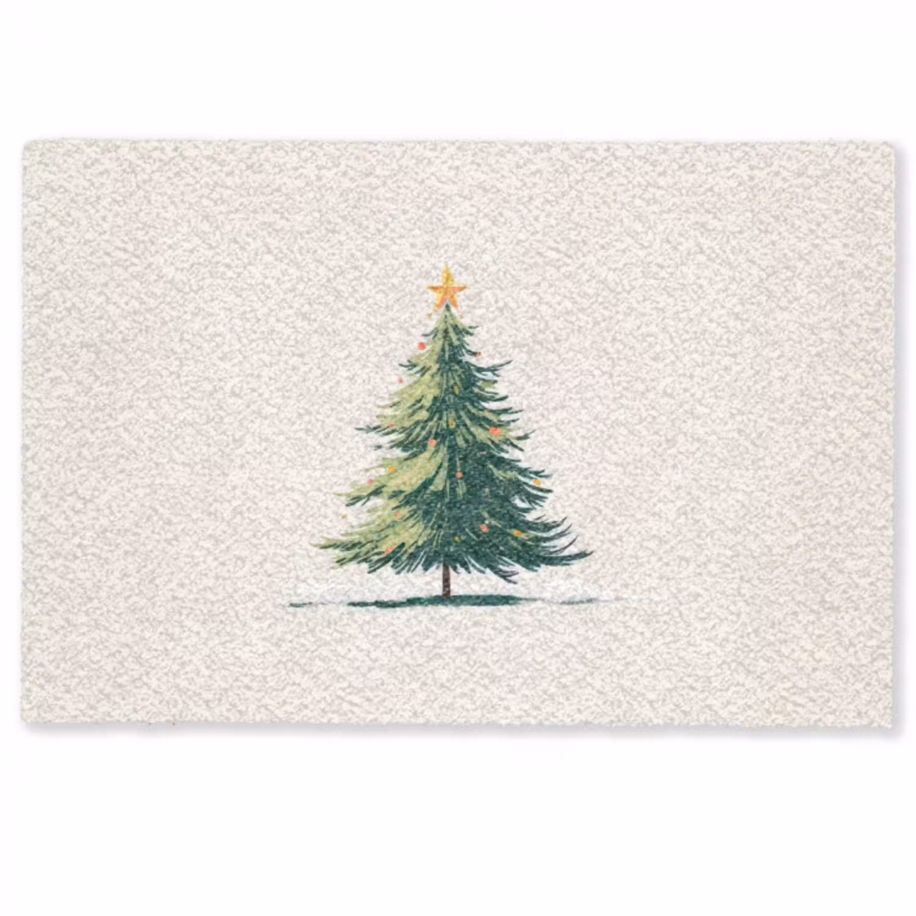 Kerstboom - Illustratie - Ster - Sneeuw Deurmat klein -zkaufland3d