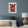 Wine - Red - Decoratie - Japandi poster papier klein -sfeer2