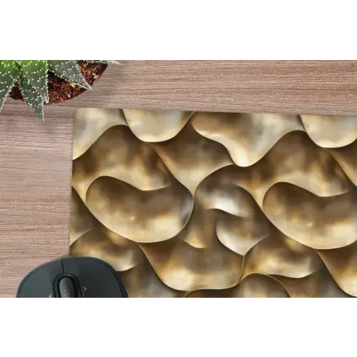 Abstract - Antiek - Goud muismat rubber klein 262 -closeup