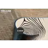 Lijnen - Abstract - Golvend - Zwart Placemat vinyl groot -closeup