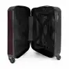 Lederen look bordeaux rood NBS - Handbagage koffer - Volwassenen Unisex middel -binnenkant