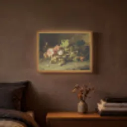 Fruit - Stilleven met druiven - Oude meesters Light Box met batterij (Wandlamp) middel -sfeer4