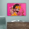 Zonnebril - Oranje - Vrouw - Planten canvas 2cm klein -sfeer4
