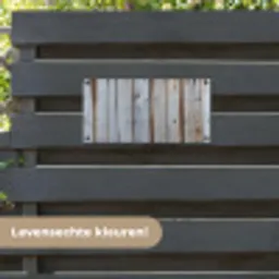 Hout - Planken - Verweerd tuinposter los doek klein -sfeer3