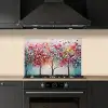 Kunst - Bomen - Natuur - Acryl keuken achterwand spatscherm klein -sfeer1