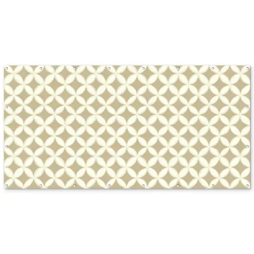 Symmetrisch - Motief - Beige Balkonbeschermer Duitsland klein 596 -zz_3d