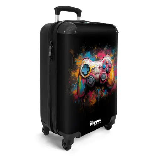 Game controller bedekt met verf NBS - Handbagage koffer - Unisex middel -productfoto_3d