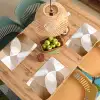 Ovale vormen - Transparant - Zachte overgang Placemat vinyl groot -zzsfeer5_Kitchenyeah-website