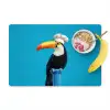 Tucan - Sokkel - Vogel - Koksmuts Placemat vinyl groot -zzzproduct_Kitchenyeah-website
