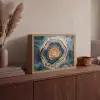 Cirkel - Ringen - Steen - Tinten Light Box met batterij (Wandlamp) middel -sfeer2