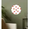 Oranje - Sinasappel - Bloemetje Wandcirkel plexiglas klein 852 -sfeer3