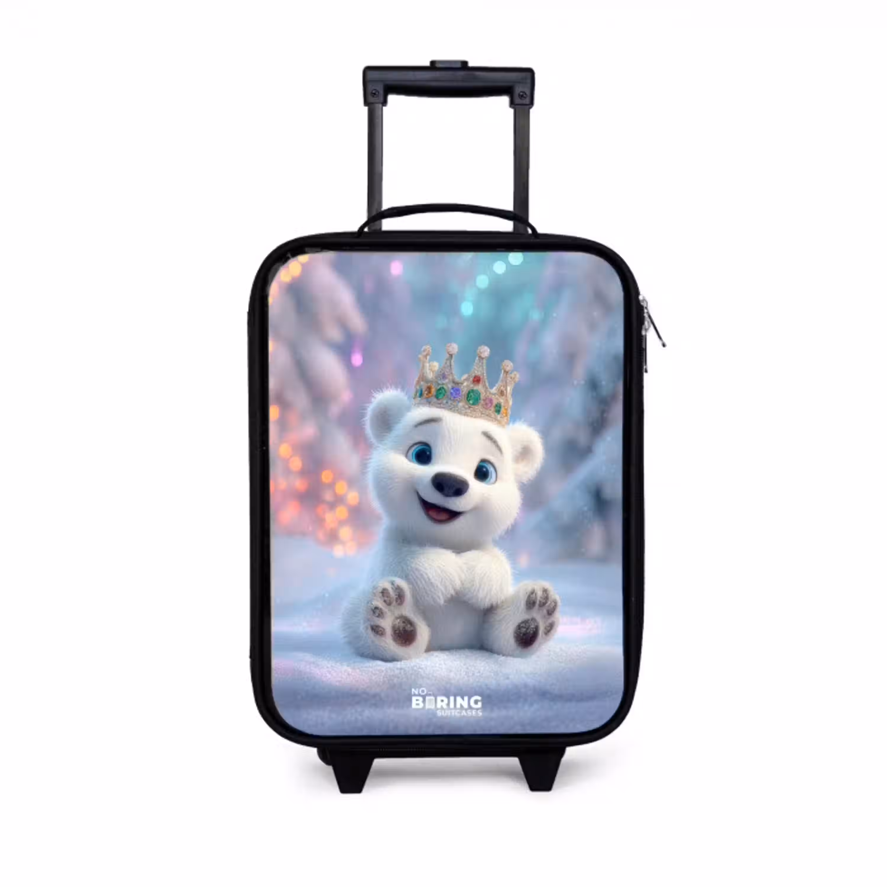 IJsbeer - Kroon - Winter Kinderkoffer - Zwart klein -3d