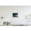 Maan - Kat - Astronaut - Ruimte textielposter latten blank klein -kinderkamer
