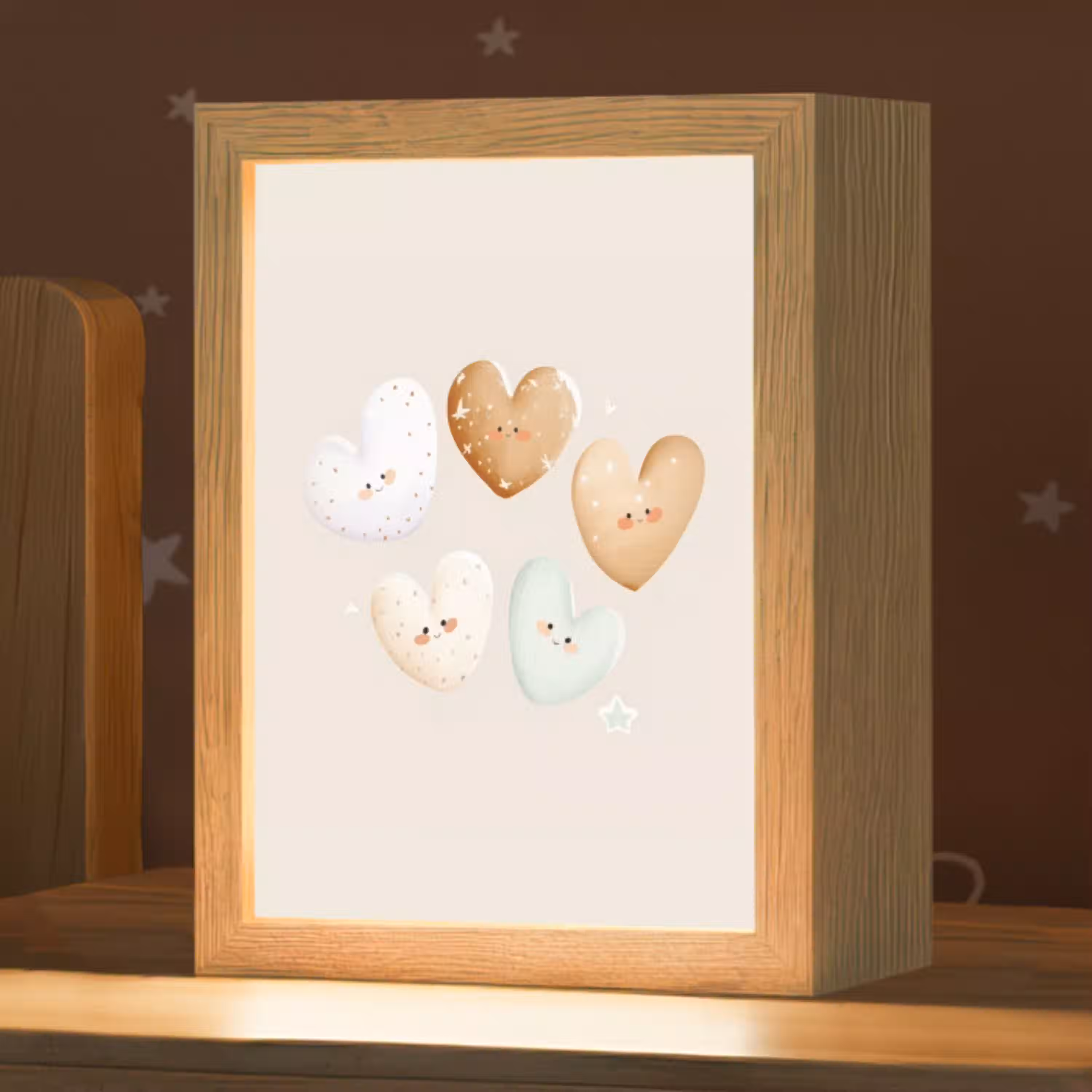 Hartjes - Kleurrijk - Pastel Light Box met kabel klein -zzz_3d_website