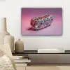 Hotdog - Steentjes - Glitters - Paars canvas 2cm klein -sfeer6