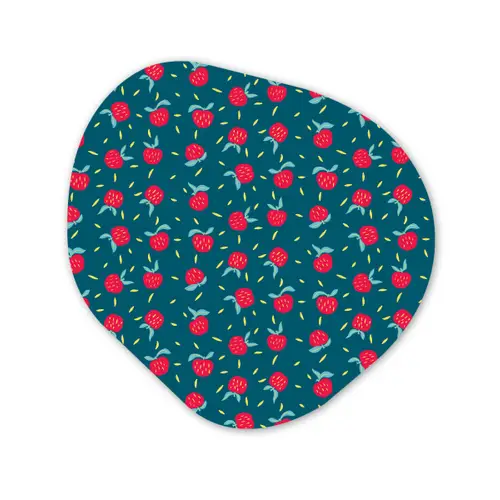 Blauwgroen - Appels - Vruchten Wandcirkel Organisch Forex 3mm klein 629 -3d