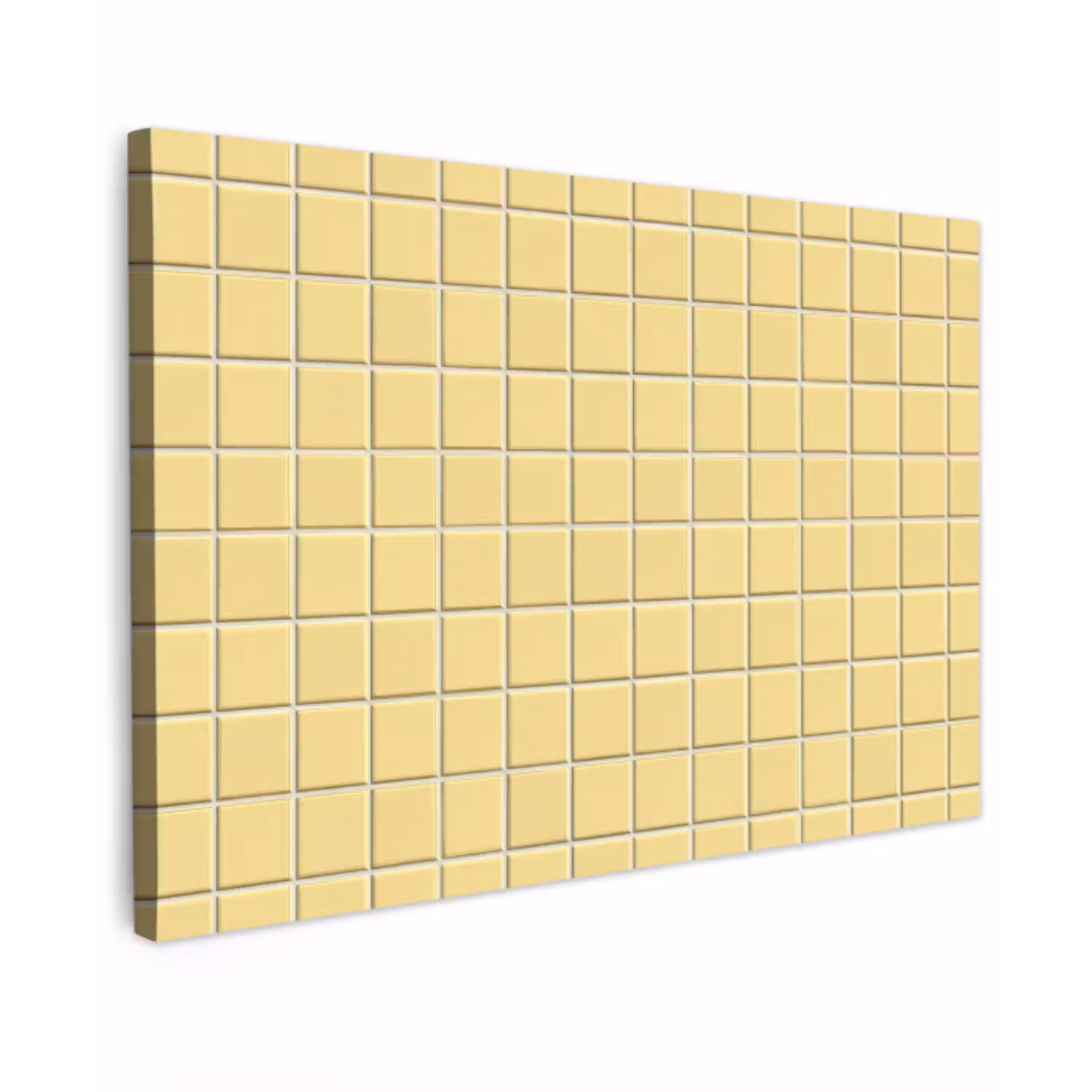 Patroon - Tegels - Geel canvas 2cm klein 34 -z3d