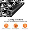 Driehoeken - Geometrisch - Zwart - Wit Inductie beschermer vinyl 3mm klein 276 -zzzzzzz-td-onderkant