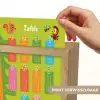 Tafels van vermenigvuldiging - Leren rekenen voor kinderen - Cijfers oefenen - Bosdieren - Groen Light Box met kabel (Wandlamp kind) klein -USP_websiteprintNL