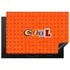 Cool - Stippen - Oranje Inductie beschermer vinyl 3mm klein -3d