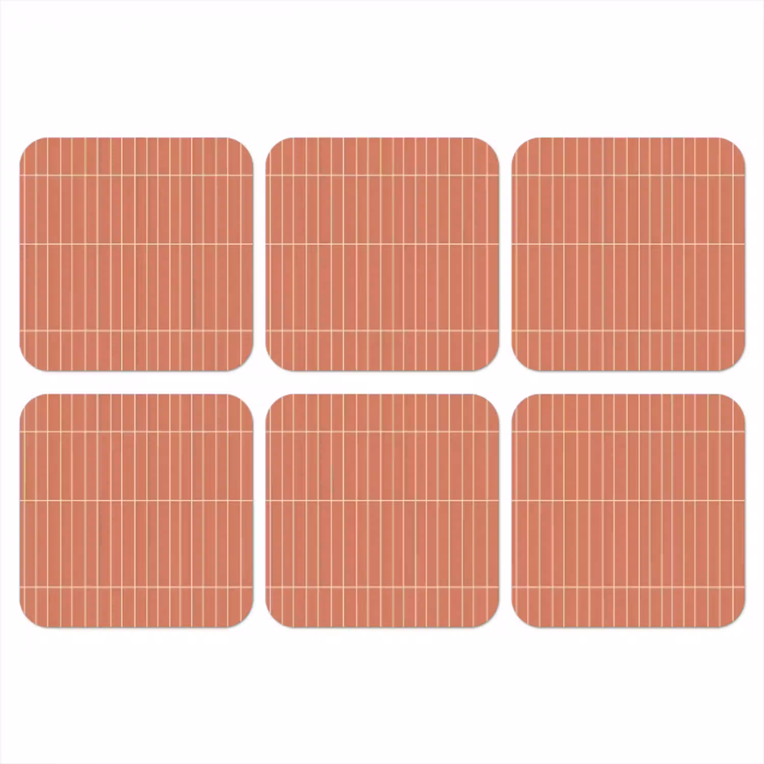 Patroon - Tegels - Terracotta onderzetter kurk middel 366 -3d