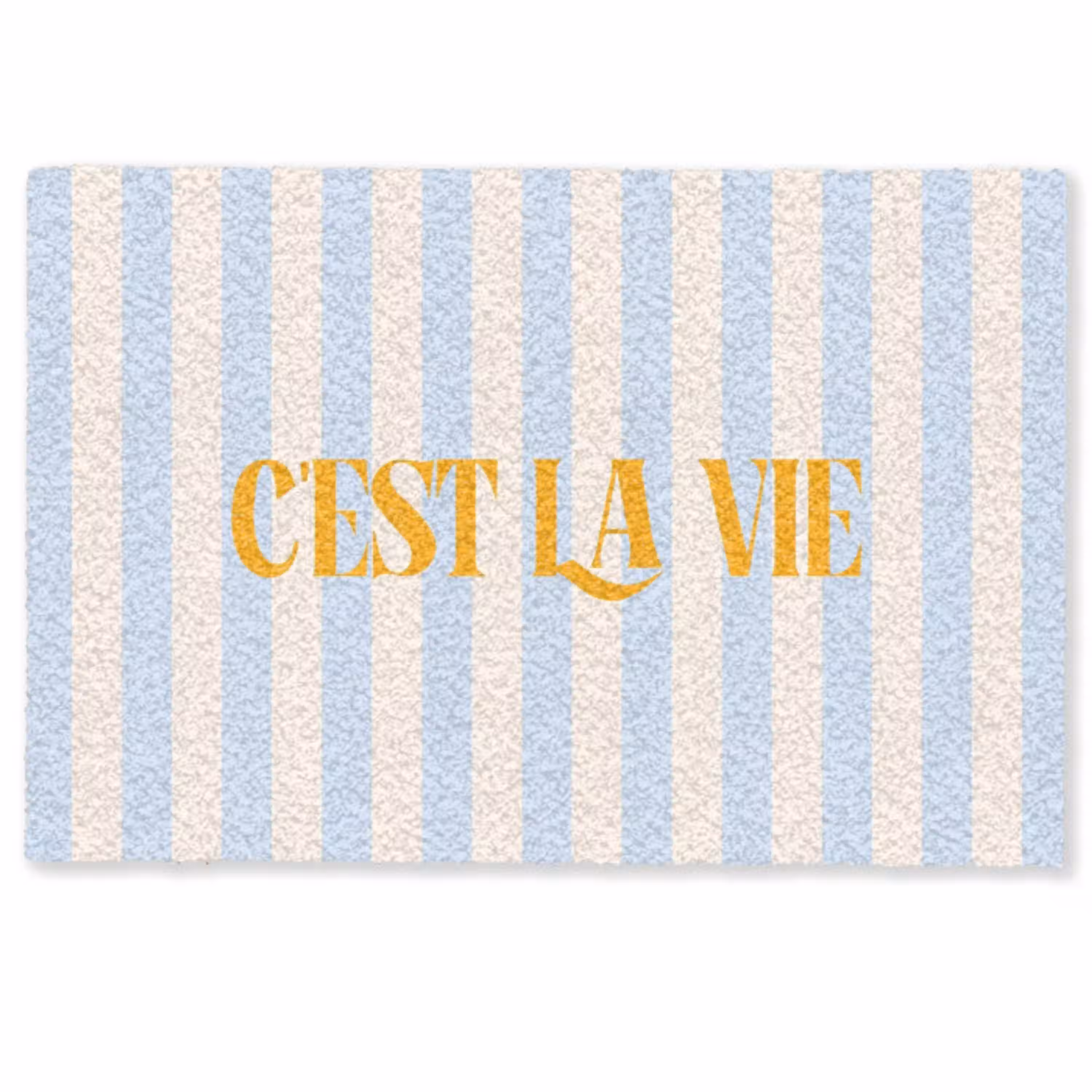 Alt: Oranje - Blauw - Strepen - C'est la vie Deurmat klein -zkaufland3d