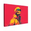 Zonnebril - Schedel - Jas - Rood canvas 2cm klein -z3d