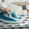 Vis - Patroon - Blauw Wandkleed katoen klein 269 -sfeer9