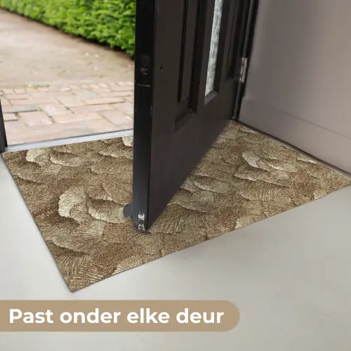 Organisch - Patroon - Bladeren - Goud Deurmat klein 898 -USP_NL