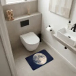 Ruimte - Maan - Kosmos Badmat klein -sfeer4